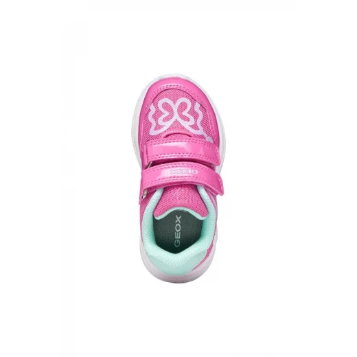 Geox Sprintye Baby Sneakers Fuchsia, Breathable Mesh and Leather-Effect Material, Side Patch Detail, Comfortable Running-Shoe Aesthetic, Designed for Baby Boys, Size 23 - Geox - Image 9