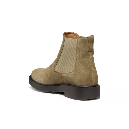 Geox Spherica EC1 Woman Ankle Boot Dark Military Suede Ultra Cushioned Breathable Outsole Chelsea Boot Design Size 40 City Wardrobe Essential - Geox - Image 5