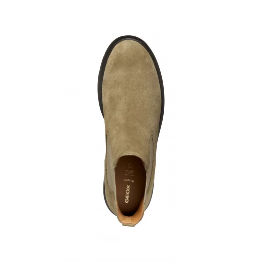 Geox Spherica EC1 Woman Ankle Boot Dark Military Suede Breathable Cushioned Outsole Chelsea Boot Style Size 37 Comfortable Stylish City Wardrobe Essential - Geox - Image 6