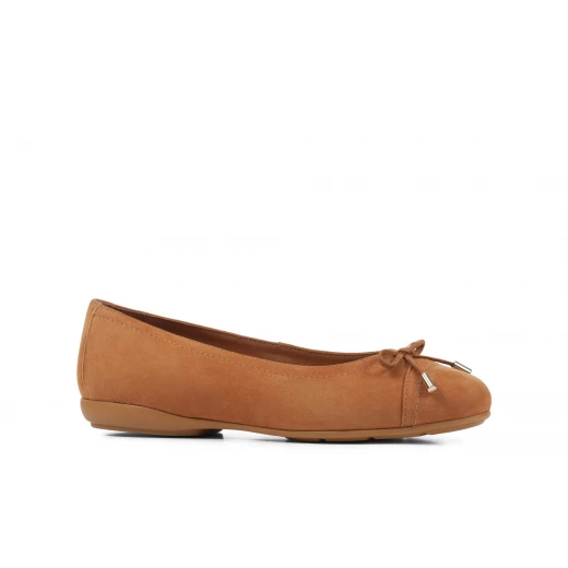 Annytah Woman Ballet Flats Suede Cognac 36 Round Toe Breathable Annytah Woman Ballet Flats Suede Cognac 36 Round Toe Breathable