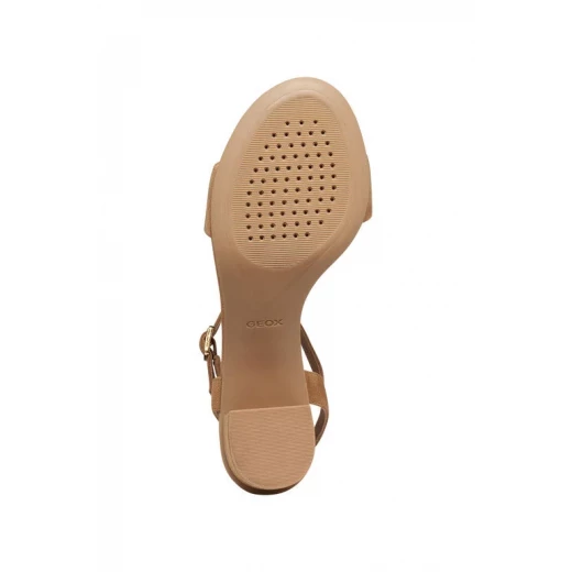 Aurely 50 Women's Suede Sandals Cognac 38 Medium Heel City Wear - Geox - Image 11