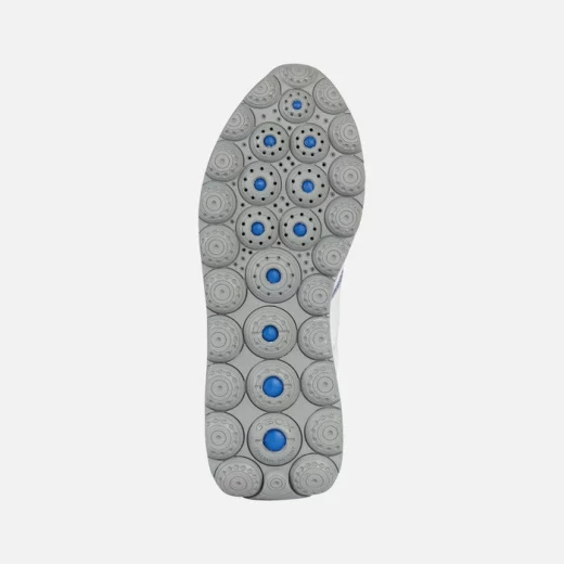 حذاء رياضي نسائي Geox Spherica VSERIES أبيض مقاس 37: تصميم فائق النعومة وقابل للتهوية مع جزء علوي من جلد الغزال والنايلون. تصميم رياضي عصري للارتداء اليومي. توصيل سريع وتبديل سهل. - جيوكس - Image 6