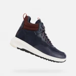 Geox Aerantis 4x4 ABX Women's Waterproof Ankle Boots Dark Navy Blue Suede & Leather Effect Ultra-Breathable Stylish Design Size 38 For Women - Geox