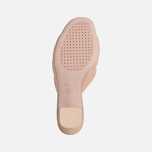 Geox Onice Woman Sandals Nude 36 Quilted Straps Comfortable Breathable - Geox - Image 6