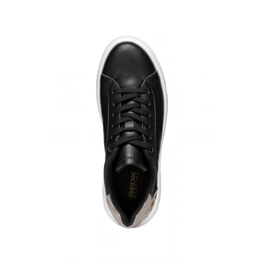 Geox Ljuba Woman's Sneakers Black Leather Effect Breathable Low Cut Casual Sporty Style Chunky Sole Size 37 for Women Fast Delivery Easy Exchange - Geox - Image 10