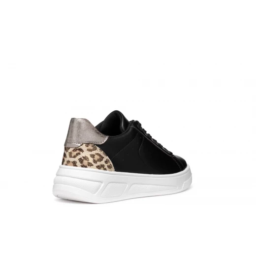 Geox Ljuba Woman's Sneakers Black Leather Effect Breathable Low Cut Casual Sporty Style Chunky Sole Size 37 for Women Fast Delivery Easy Exchange - Geox - Image 9