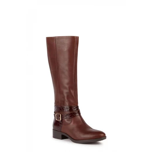 Geox Felicity Woman's Brown Leather Breathable Shoes Size 39: Waterproof, Comfortable Design with Patented Sole Technology for All Day Wear. D36G1A.04340.C0013 - Geox - Image 3