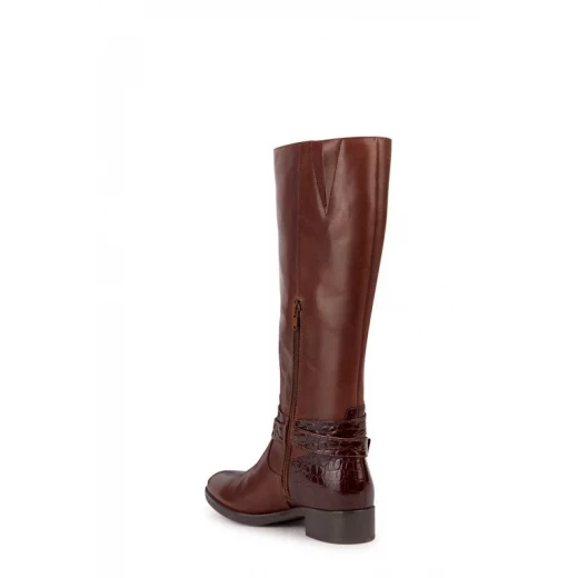 Geox Felicity Woman's Brown Leather Breathable Shoes Size 39: Waterproof, Comfortable Design with Patented Sole Technology for All Day Wear. D36G1A.04340.C0013 - Geox - Image 4