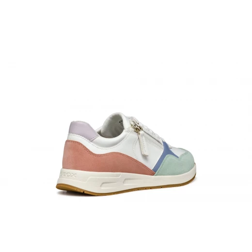 Bulmya Woman Sneakers White Fabric Suede Side Zip Closure 38 - Geox - Image 14