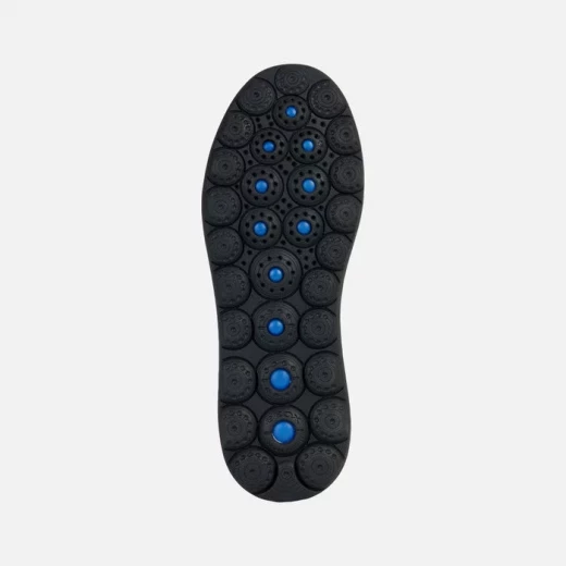 حذاء رياضي نسائي Geox Spherica EC4.1 أسود اللون، تصميم من المخمل والسويد مع مشبك مرصع بالجواهر، نعل خارجي فائق النعومة والتهوية، مقاس 38، أناقة رياضية عصرية - جيوكس - Image 6