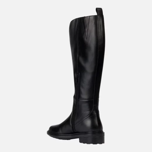 Geox Walk Pleasure Women's Black Leather Boots Size 36 Breathable Lightweight Comfortable Design Everyday Wear Urban Style Fast Delivery Easy Exchange - Geox - Image 5