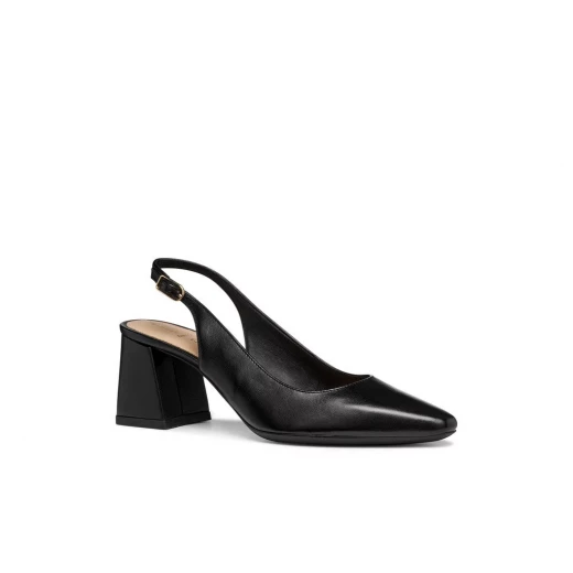 حذاء جيسيلدا نسائي بكعب عالٍ أسود جلد نابا مقاس 39 تصميم حضري - Image 3