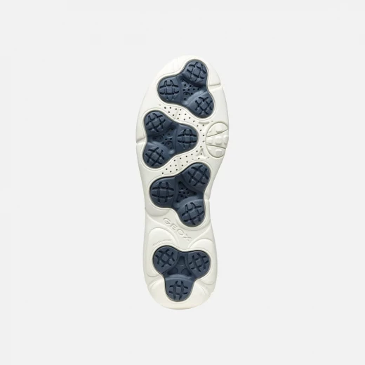 Geox Nebula 2.0 Woman's Navy Sneakers: Breathable & Lightweight Casual Shoes for Everyday Comfort and Travel. Features a Shiny Fabric Upper, Available in Size 36. - Geox - Image 3