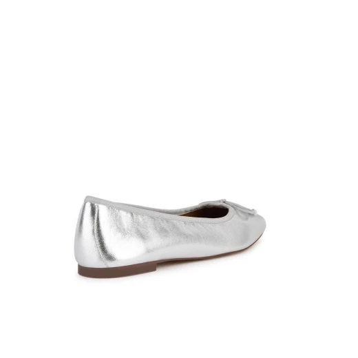 Geox Marsilea Women's Ballet Flats Silver Metallic Square Toe 38 - Geox - Image 5