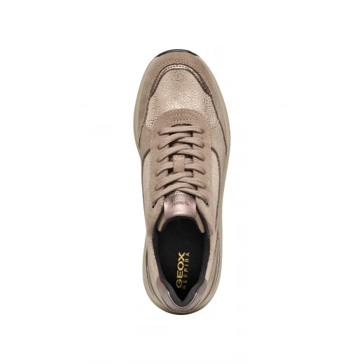 Geox Spherica EC13 Women's Sneakers, Taupe Suede, Exceptional Cushioning and Breathability, Sporty Design, Sizes Available, Fast Delivery - Geox - Image 6