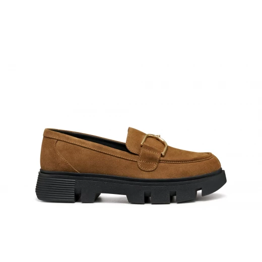 VILDE Woman Suede Loafers Mud Brown Chunky Sole Urban Aesthetic Lightweight 38 Stylish Comfortable Everyday Wear D46UAH.00022.C6372 VILDE Woman Suede Loafers Mud Brown Chunky Sole Urban Aesthetic Lightweight 38 Stylish Comfortable Everyday Wear D46UAH.00022.C6372