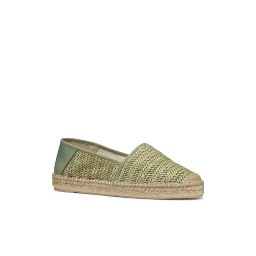 حذاء لامبيدوزا نسائي سهل الارتداء من القش لون نعناعي تفاصيل جلدية مقاس 36 خفيف الوزن مناسب للصيف تصميم عصري للمدينة - جيوكس - Image 6