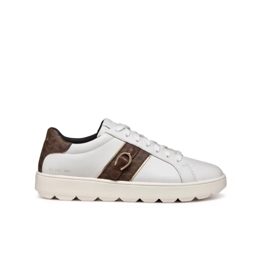 Geox Spherica ECUB-1 Woman's Sneaker in White, Size 39: Ultra Comfortable, Breathable Design with Premium Nappa Leather and Metal Detail for Everyday Wear and Easy Exchange Geox Spherica ECUB-1 Woman's Sneaker in White, Size 39: Ultra Comfortable, Breathable Design with Premium Nappa Leather and Metal Detail for Everyday Wear and Easy Exchange