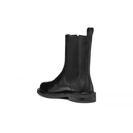 حذاء كاحل سيريلدا نسائي جلد أسود تصميم حضري أنيق لوحة جانبية مرنة قابلة للتنفس مقاس 40 مريح للارتداء اليومي D46WYC.00043.C9999 - جيوكس - Image 7