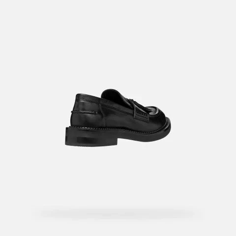 Serilda Woman Loafer Black Leather Tassel Embellished Breathable Comfortable Modern Silhouette Formal City Outfit Size 37 Item Code D46WYH.00043.C9999 - Image 7