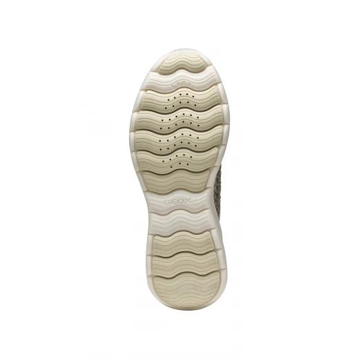 XTORS Woman Sneakers Metallic Leather Light Gold Size 39 Casual Shoes - Geox - Image 6