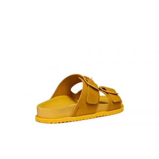 Sandybett Woman Sandals Yellow Suede 36 Everyday Comfort Breathable - Geox - Image 7