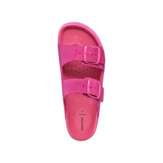 Sandybett Woman Fuchsia Sandals with Suede Upper for Women, Size 36 EU, Designed for Everyday Comfort and Breathability. Modern Design for Warm Weather. - Geox - Image 9