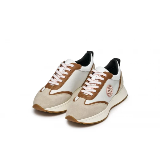 Amabel Woman's Modern Sneaker in Light Taupe, Size 41, Featuring Suede and Nylon Upper for Enhanced Casual and Active Looks, Comfortable and Breathable Design for Women's Footwear - Geox - Image 12