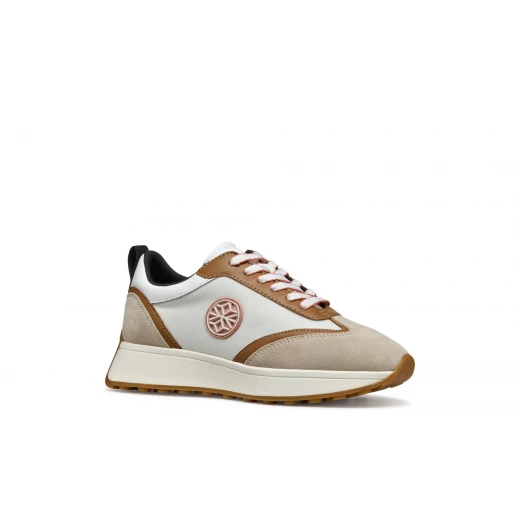 Amabel Woman's Modern Sneaker in Light Taupe, Size 41, Featuring Suede and Nylon Upper for Enhanced Casual and Active Looks, Comfortable and Breathable Design for Women's Footwear - Geox - Image 8