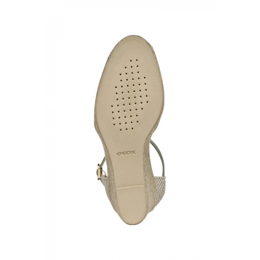 صنادل جيوكس جيلا لو النسائية إسبادريل لون نعناعي مقاس 41، تصميم خفيف الوزن وقابل للتنفس من الرافيا والجلد مع حزام للكاحل للصيف ملابس كاجوال، D55NGE.02MLM.C3002 - جيوكس - Image 5