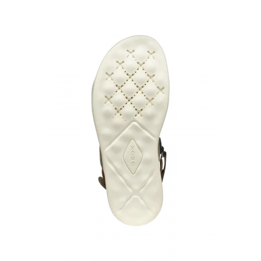 XAN2S Woman's Suede Sandal in Sage: Breathable Comfort for Everyday Wear. Features Pearlescent Accents. Size 41. D55PAA.022NF.CF33X - Geox - Image 10