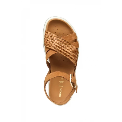 صندل نسائي زان2إس كغنياك من الجلد السويدي مع حزام للكاحل مقاس 40 أوروبي مريح مسامي أسلوب حضري لصيف النساء - زان تو إس - Image 9
