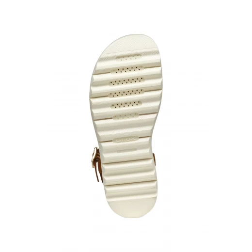 Xand 2.1S Woman's Lightweight Platform Sandal in Camel, Size 38, Perfect for City Wear, Comfortable and Breathable Design, Made from Leather and Printed Leather Effect Material - Geox - Image 19