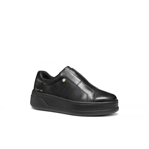 Geox Spherica ECUB-2 Woman's Breathable Sneakers Black Nappa Leather Excellent Cushioning Effect for Everyday Activities Size 37 - Geox - Image 3