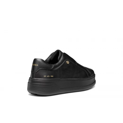Geox Spherica ECUB-2 Woman's Breathable Sneakers Black Nappa Leather Excellent Cushioning Effect for Everyday Activities Size 37 - Geox - Image 4