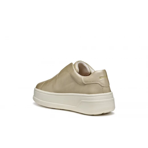 Geox Spherica ECUB-2 Woman's Sneaker in Light Sand: Breathable & Cushioned Flatform Design, Pearlescent Leather, Perfect for Everyday Comfort, Size 41, Ideal for Leisure Activities - Geox - Image 5