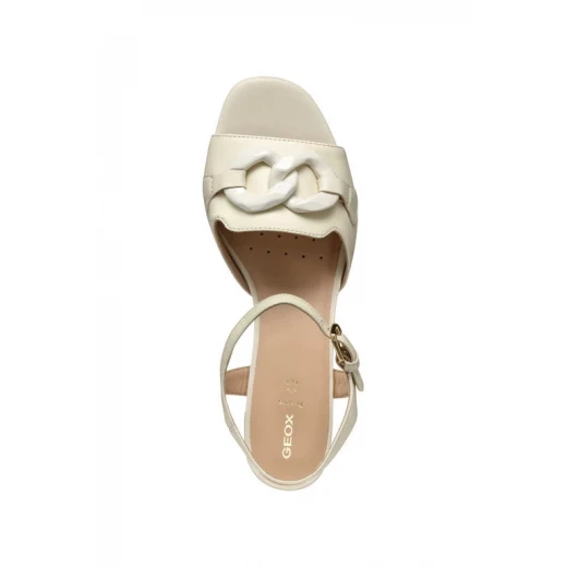 Geox Neeraklia 50 T Women's Sandals Breathable Nappa Papyrus 40 - Geox - Image 4