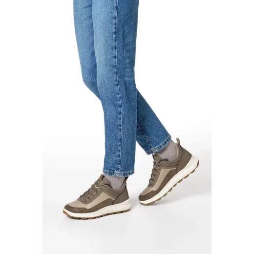 Geox Spherica 4x4 ABX Women's Waterproof Sneakers Taupe Color Size 36 Breathable Cushioned Design - Geox - Image 3