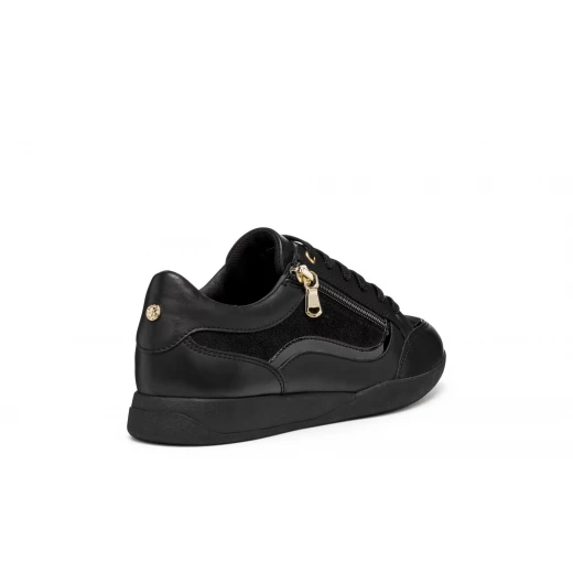 Maryemy Woman Sneakers Black Suede and Nappa Detailing Size 36 - Geox - Image 5