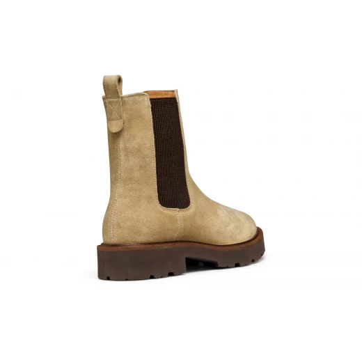 Geox Norize Woman Ankle Boots Sand Suede Leather Contemporary Design Size 41 Perfect for Everyday City Styling with Modern Silhouette - Geox - Image 4