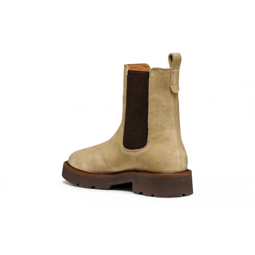 Geox Norize Woman Ankle Boots Sand Suede Leather Contemporary Design Size 41 Perfect for Everyday City Styling with Modern Silhouette - Geox - Image 5
