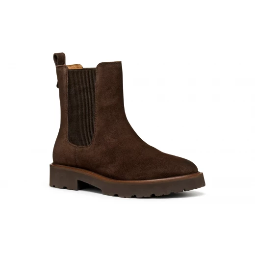 أحذية الكاحل النسائية من نوريز، جلد سويدي بني داكن، مقاس 41، تصميم عصري - Image 3