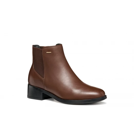 Geox Camexia ABX Women's Ankle Boots Waterproof Leather 39 Brown for Rainy Days Stylish and Comfortable City Wear Durable Design - Geox - Image 3