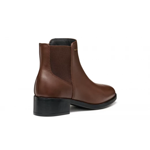 Geox Camexia ABX Women's Ankle Boots Waterproof Leather 39 Brown for Rainy Days Stylish and Comfortable City Wear Durable Design - Geox - Image 4