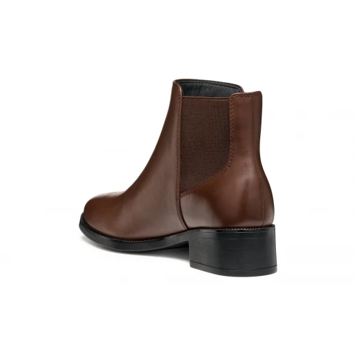 Geox Camexia ABX Women's Ankle Boots Waterproof Leather 39 Brown for Rainy Days Stylish and Comfortable City Wear Durable Design - Geox - Image 5