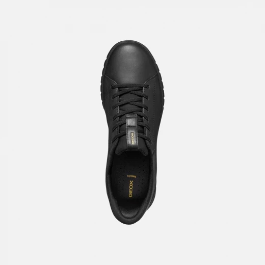 Flextride Plus Woman Urban Sneakers Black Leather 36 Featuring Fast In Technology Easy Slip On Design Comfortable Elasticated Inserts for Daily Wear Stylish Modern Appearance - Geox - Image 7
