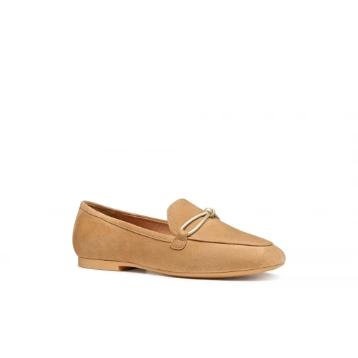 New Palmaria Women's Beige Suede Moccasins Size 41 Contemporary Design Breathable Comfortable Slip On City Outfits Casual Footwear D654JD.00021.C5000 - Image 3