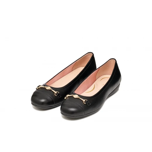 Annytah Woman Ballerina Flats in Black Nappa Leather Size 40: Comfortable and Breathable Design for Everyday Urban Wear, Item Code D657NA.000TU.C9999 - Image 7