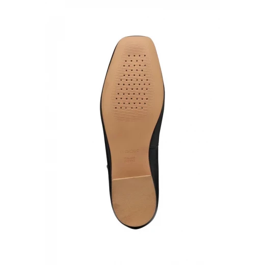 Marsilea Woman Ballerina Flats in Black Nappa Leather with Strap Size 38 Comfortable Everyday Urban Style Shoes for Women - Image 7