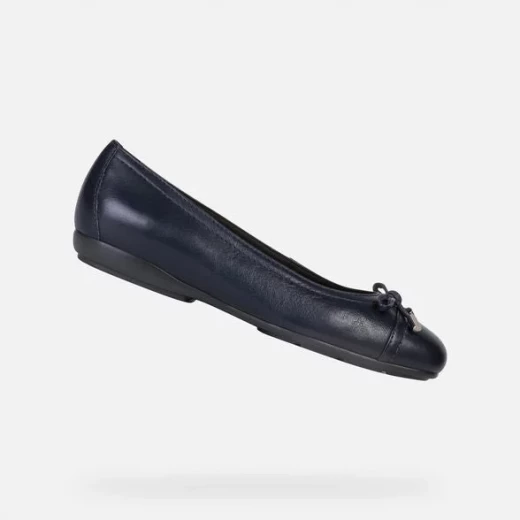 Geox Annyta Women's Navy Leather Flats Size 37, Premium Quality, Comfortable Design, Perfect for Everyday Wear, Fast Shipping, Easy Exchange - Geox - Image 2